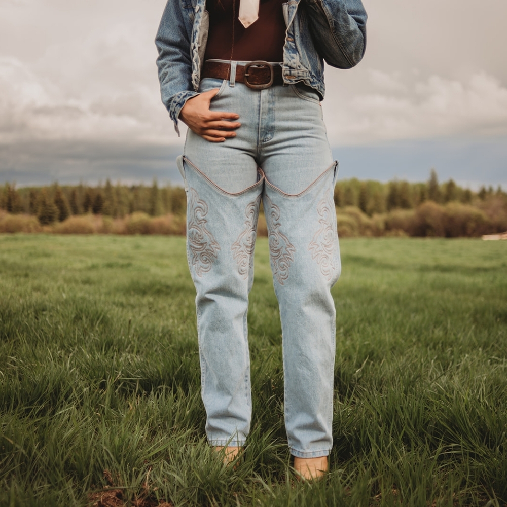 Cowboy boot Wranglers. Cowboy Cuff Jeans Cowboy Cut